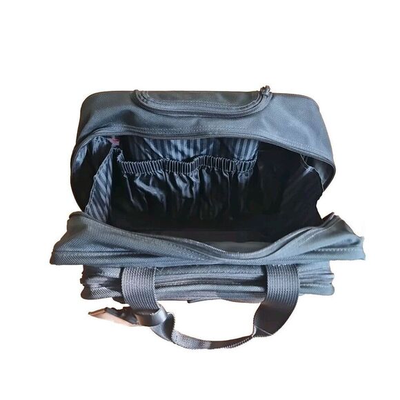 TUMI Alpha Rolling Laptop Briefcase Bag Ballistic Overnight Suitcase 2214D3 BLK - Picture 9 of 14